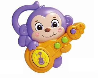 RutuFF Guitar Monkey Musical Toys for Kids Attractive Different Types Rattle
