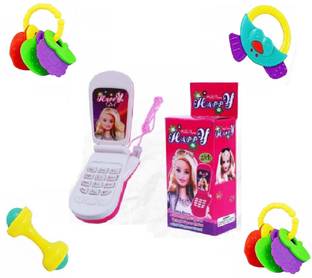 M S.Toys Rattles for Little Babies 4 Cute Toys Musical Mobile Toy for Kids Rattle