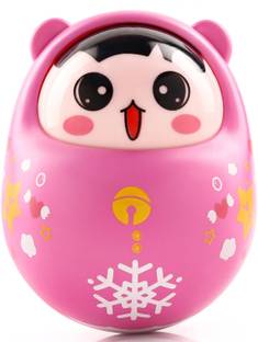 Mopaniraj Roly Poly Push and Shake Wobbling Tumbler Doll Toy Rattle