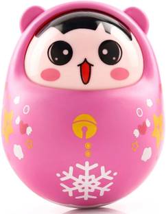 Mopaniraj Roly Poly Push and Shake Wobbling Tumbler Doll Toy Rattle