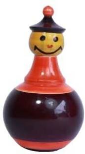 toycel Wooden Roly Poly Balancing Doll Rattle