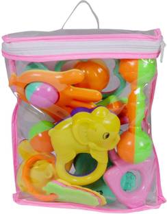 touby toys Rattle set 11pcs. Rattle (Multicolor) Rattle