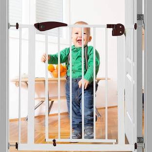 Safe-o-kid Adjustable 1-Year Warranty, No Drill Required (75-85 cm) 2-Way Auto-Close Baby Safety Gate