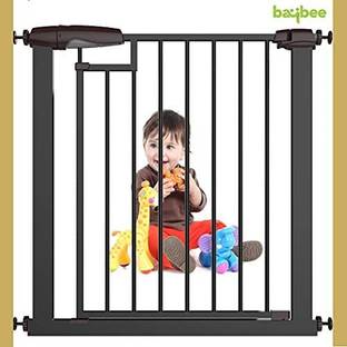 baybee Auto Close Baby Safety Gate, Baby Fence with Double Lock System for Dogs & Kids Safety Gate