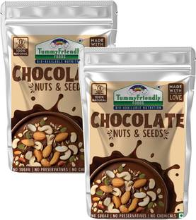TummyFriendly Foods Chocolate Nuts and Seeds Mix - 2 Packs, 100 g Each Baby Snacks 200 g