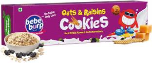 bebe burp Organic Baby Food Oats & Raisins Cookies - 150g | Healthy Sugar Free Kids Snacks Baby Snacks 100 g