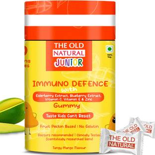 The Old Natural Immuno Booster Fruit Pectin Gummies Blend with Elderberry Extract Mango Flavored Gummies