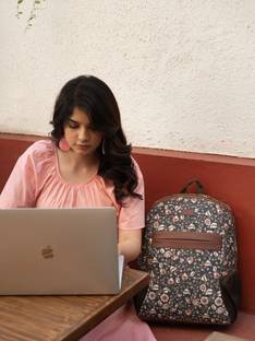 ZOUK Chittoor Blue Kalamkari Classic Backpack 16 L Laptop Backpack