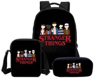 Maxall Stranger Things School/College Bag with Lunch&Pencil Pouch Backpack (3pcs Set) 22 L Backpack