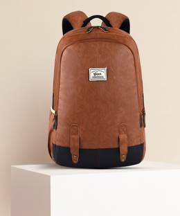Gear Classic Leather Laptop Backpack without Anti Theft 28 L Laptop Backpack