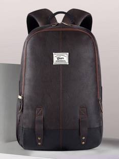 Gear Leather without Anti Theft 28 L Laptop Backpack