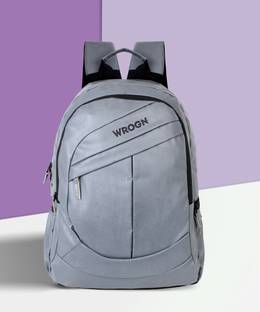 WROGN Large 35 L Laptop Backpack ARC backpack Unisex with Rain Cover (GREY) 35 L Laptop Backpack