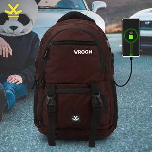WROGN ASPHER Unisex With USB port and Rain cover 40 L Laptop Backpack
