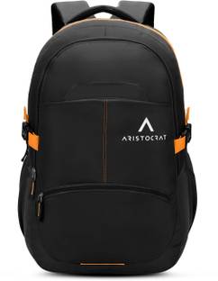 ARISTOCRAT Charge Laptop Backpack, 32L With Multiple Utility Pockets & Rain Cover - Black 32 L Laptop ...