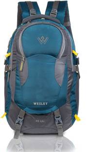 WESLEY Unisex Travel Rucksack hiking bag with Raincover & internal organiser 45 L Laptop Backpack