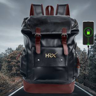 HRX by Hrithik Roshan Leather Anti Theft Casual Laptop Backpack witH USB PORT 35 L Laptop Backpack