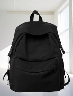 Muchova Lightweight Premium Black Backpack For College Office School Girls 21 L Backpack