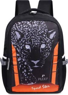 PLEXY DARE TO FIGHT LEOPARD (BLUE) Waterproof School Bag
