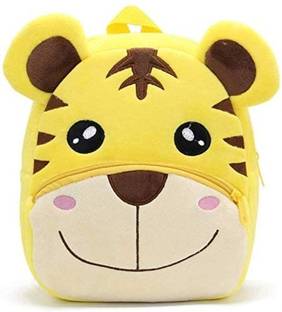 HappyChild Toddler Smile Tiger Plush Animal Cartoon Travel Bag for Baby Girl & Boy 2-6 Year School Bag