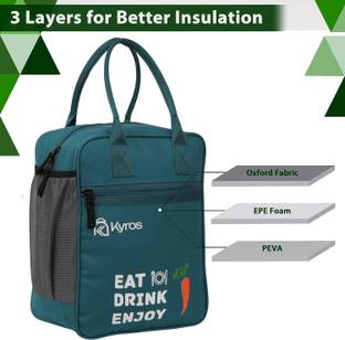 Kyros Lunch Bags for Office Women & Men, Insulated Lunch Bag for Kids, Tiffin Bag Waterproof Lunch Bag
