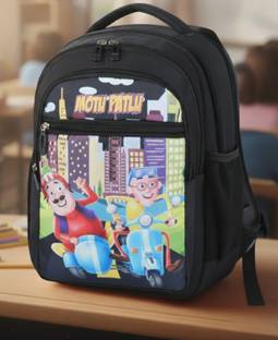SJ Enterprises Kids School Bag Backpack for Nursery to Class 5 Cartoon Printed Bag for School Waterproof School Bag