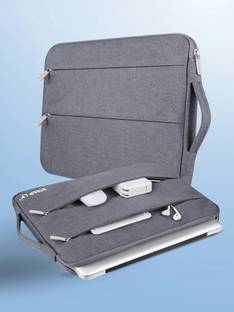 Straplt Laptop Sleeve Carrying Case 13.6-14 Inch Compatible with 14 Inch MacBook Pro,15 Inch Surface Book 3/Laptop 4,HP Pavilion,Asus Acer Samsung Chromebook,Computer Cover Bag with Handle,Grey Waterproof Laptop Sleeve/Cover
