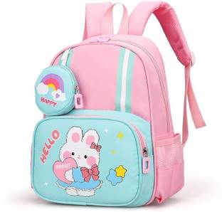 SYGA Little Bunny Design with Coin Purse for Preschool and Kindergarten Students, Waterproof School Bag