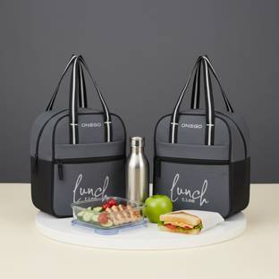 ONEGO Insulated Tiffin Bags Pack of 2 | Durable Lunch Bags for Office & School Waterproof Lunch Bag