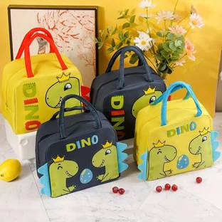 Better Buy Dinosaur 2 Pieces (yellow& Blue) Waterproof Lunch Bag