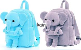 KAIN Elephant duck combo kids plush velvet preschool (3-5 years) Backpack
