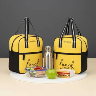 ONEGO Insulated Tiffin Bags Pack of 2 | Stylish, Durable & Leak-Proof Lunch Bags Waterproof Lunch Bag