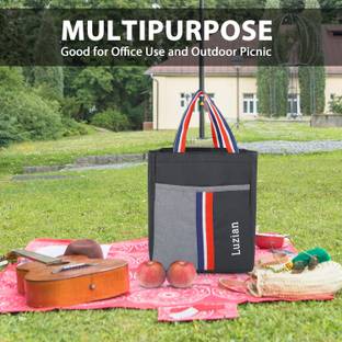 Luzian Classy Lunch Tiffin Storage Bag Leakproof for Unisex Office College Lunch Bag Waterproof Lunch Bag