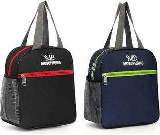 Mobophono COMBO PACK OF 2 MULTIPURPOSE LUNCH BAG TIFFIN BAG FOOD BAG REGULAR SIZE वाटरप्रूफ