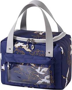 HOUSE OF QUIRK Three-Layer Thick Fabric Women Lunch Bag Insulated Reusable Lunch Bag Waterproof Lunch Bag
