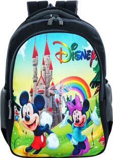 Myron Mickey Mouse 1st/2nd/3rd/4th & 5th Class Light weight Beautiful for Boys & Girls Waterproof School Bag