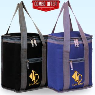 Levl Upp Combo Offer Lunch Box Carry Bag Tiffin Carry for School Picnic Office Waterproof Lunch Bag
