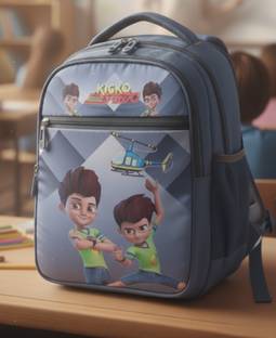 SJ Enterprises Kids School Bag Backpack for Nursery to Class 5 Cartoon Printed Bag for School Waterproof School Bag