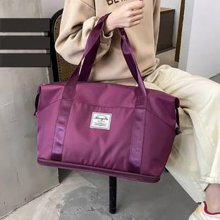 Remang Foldable Travel Duffel Bag, Large Capacity Folding Travel Bag Small Travel Bag Waterproof Shoulder Bag