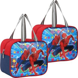 LINOX Best Quality 3D SPIDERMAN School Office Picnic Unisex Tiffin bag Waterproof Lunch Bag