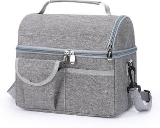 HOUSE OF QUIRK Extra Large Portable Insulated Lunch Bag-22X24.5X16 Cm Waterproof Lunch Bag
