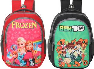 Flexible Premium Quality Combo School Bag|College bag 35L Backpack(35L ,BlackRed) Waterproof Backpack