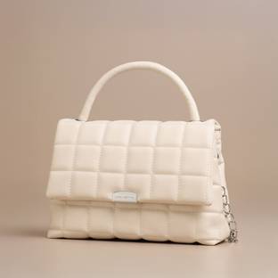 LINO PERROS Off White Shoulder Bag