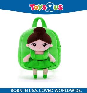 Toys R Us Green Ballerina Cartoon School Bag for 2 to 5 Years Kids Girls/Boys Backpack Backpack