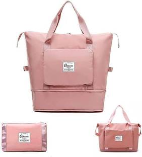 Raahi Enterprise Foldable Travel Duffle Bags (Pink) Waterproof Multipurpose Bag