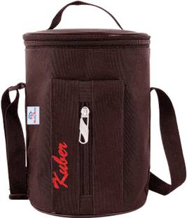 Heart Home Canvas waterproof Adjustable Strap Lunch Bag with One Small Zip Pocket Waterproof Lunch Bag