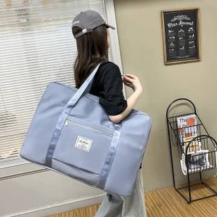 CLUTTERCURE Nylon 41 Liter Expandable Travel Bags, Foldable Bags,Duffel bags Waterproof Multipurpose Bag