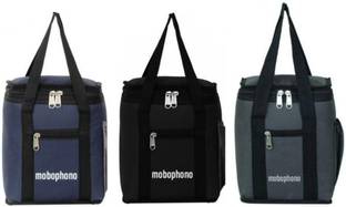 Mobophono Combo Pack Of 3 Lunch Bags Tiffin Bag for Lunch Boxes carry With comfortable Waterproof Lunch Bag