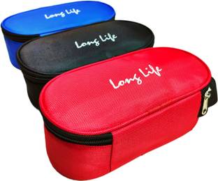 Blue dino Set of 3 Lunch Bag Cover,Reusable Tiffin Cover Bag,Food Storage Bag Waterproof Lunch Bag