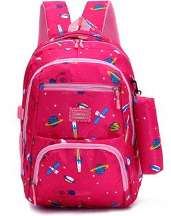 Tinytot SB119_01 School Backpack College Bag Travel Bag with Pencil Pouch 2nd Standard onward Waterproof School Bag