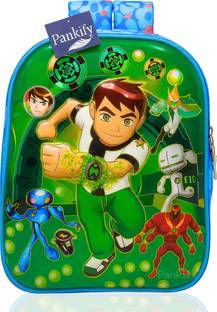 Pankify 3D Ben10 Print Kids Backpack for Boys Girls Nursery LKG UKG Class 1-2 Waterproof Backpack